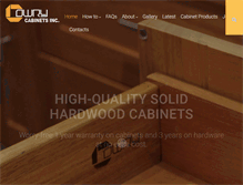 Tablet Screenshot of cowrycabinets.com